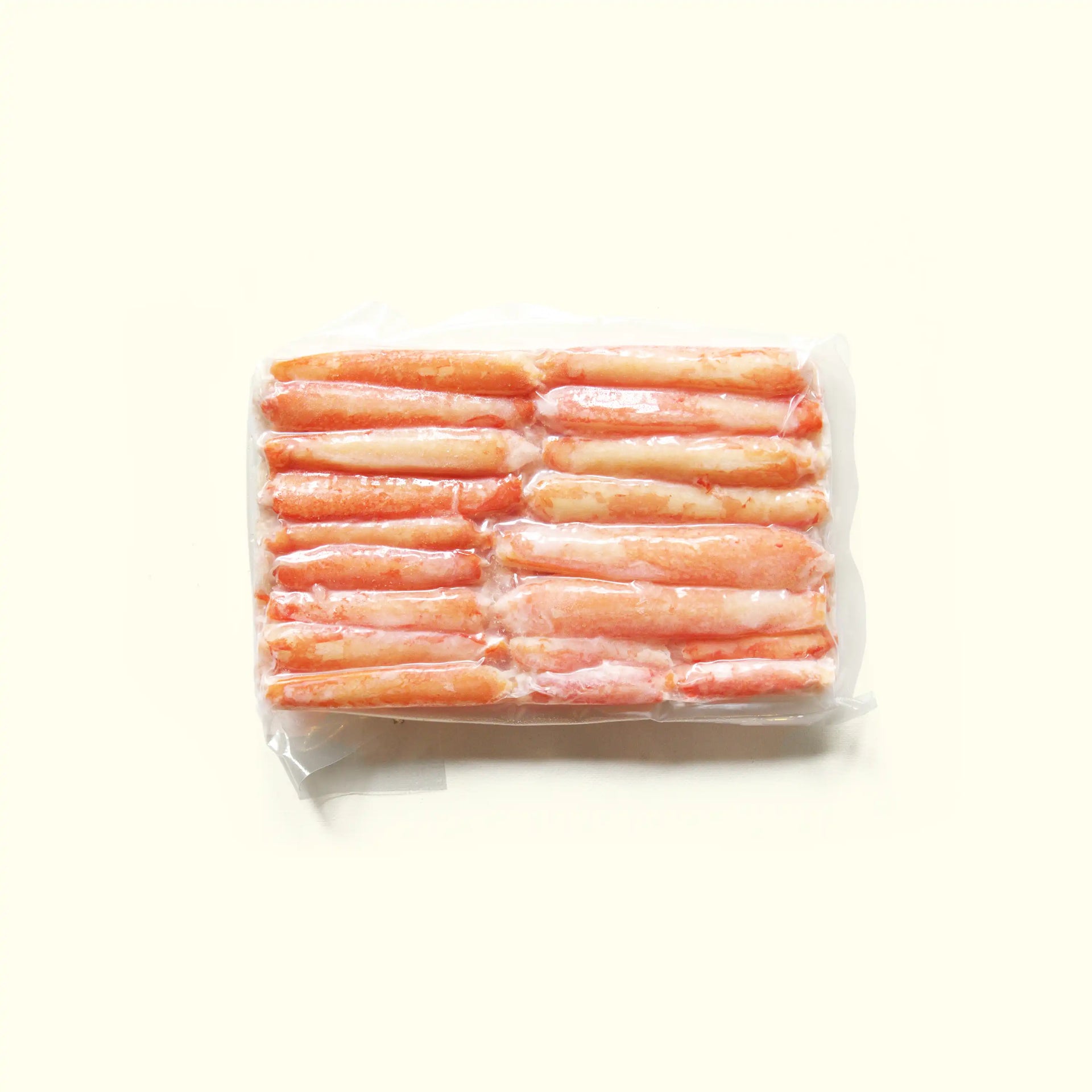 Snow Crab Leg Meat - overhead photo in packaging - order fresh seafood online buy shellfish home delivery riviera seafood club