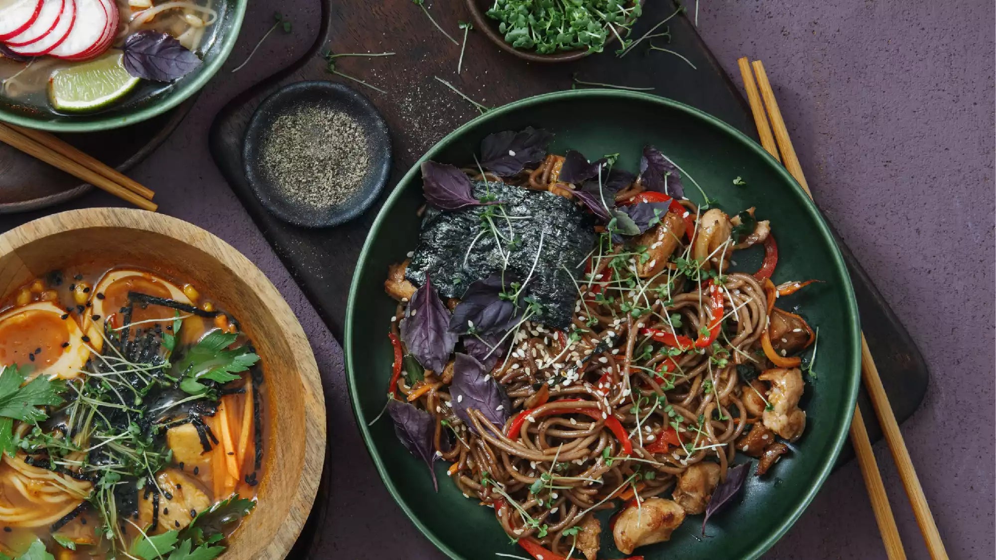 Yaki Soba with Grilled Chicken Recipe - Riviera Seafood Club