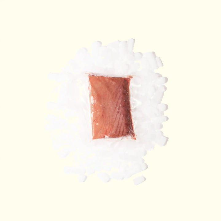 Bluefin Tuna Chu-Toro frozen in package saku block - order fresh seafood online sushi sashimi grade home delivery riviera seafood club sustainable ranched pacific 