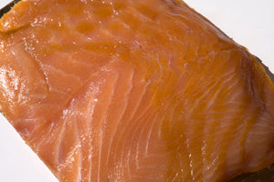 Smoked Salmon Lox closeup detail oder fresh seafood online riviera seafood club