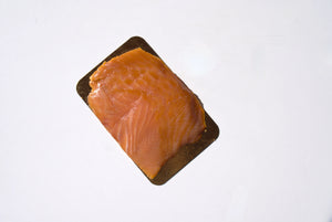 Smoked Salmon Lox overhead photo oder fresh seafood online riviera seafood club