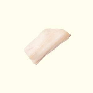 Wild-Caught Alaskan Black Cod (Sablefish or Gindara) - overhead photo skin side down - order fresh seafood online buy sushi sashimi grade fish home delivery riviera seafood club