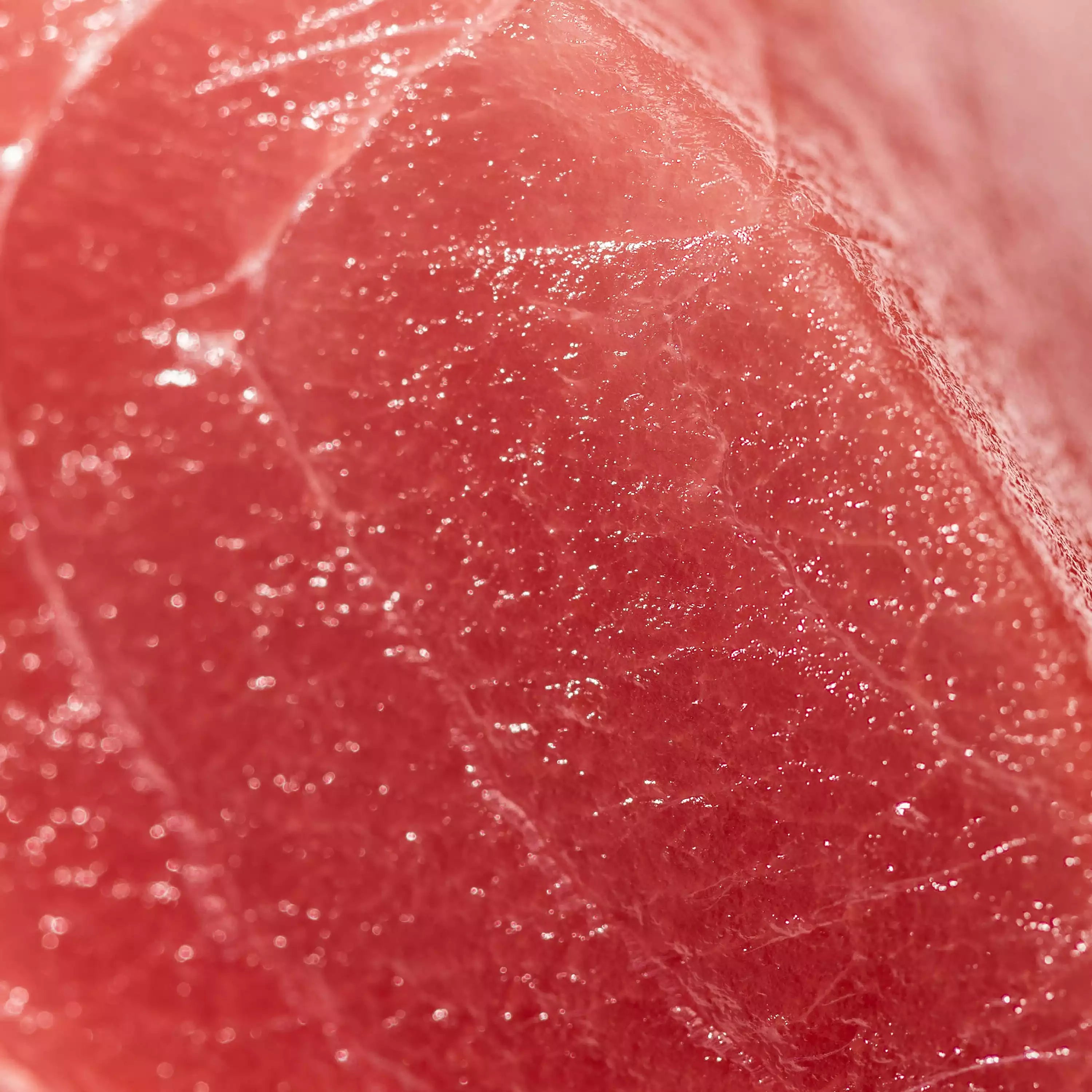 Wild Bigeye Tuna - close up photo showing deep red color and delicate texture - big eye order fresh seafood online buy sushi sashimi grade fish home delivery riviera seafood club